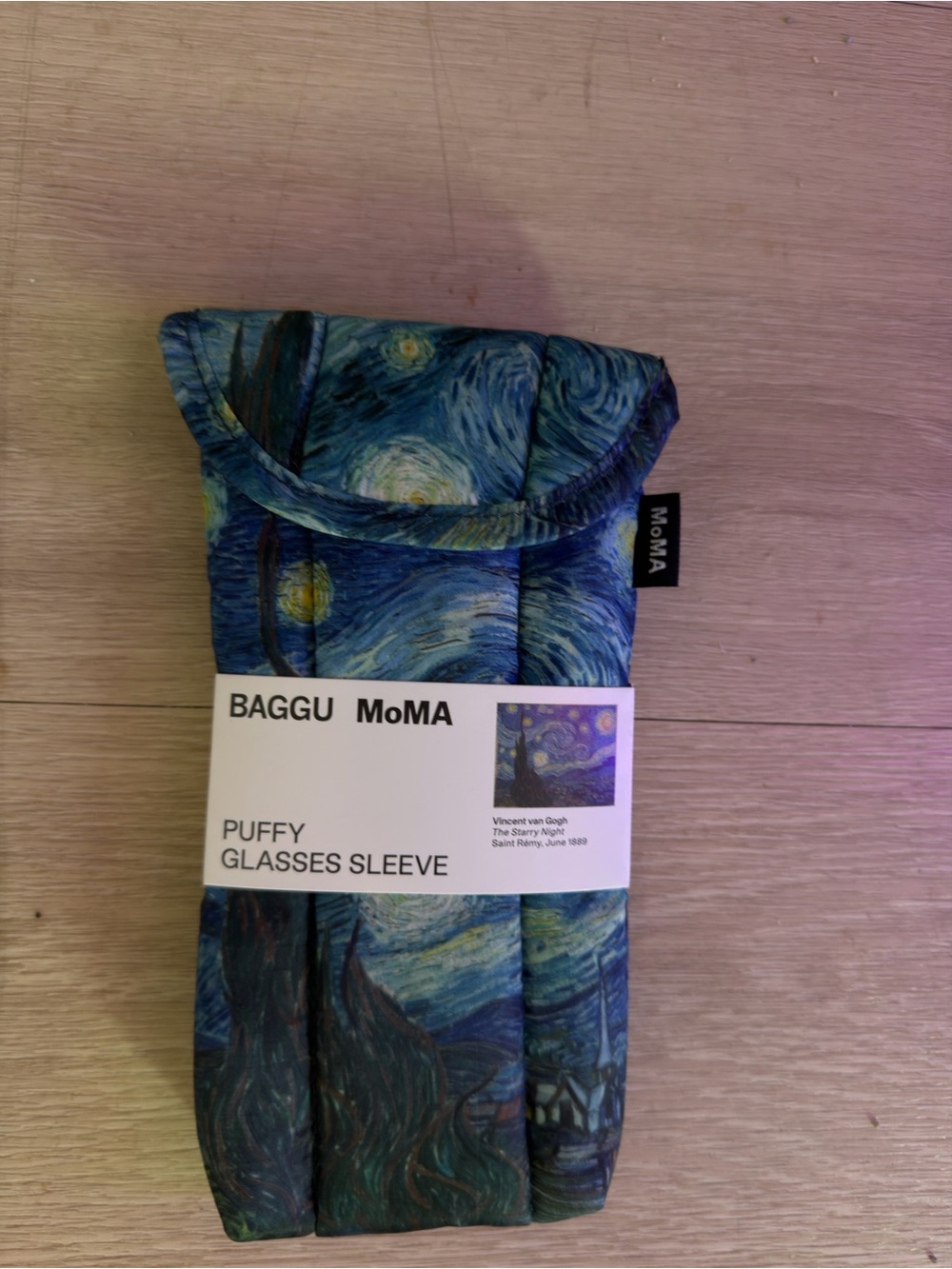 BAGGU x MoMA Starry Night Puffy Glasses Sleeve - Blue